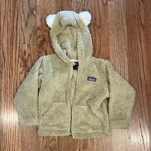 2T Patagonia Tan Fleece Jacket with Ears